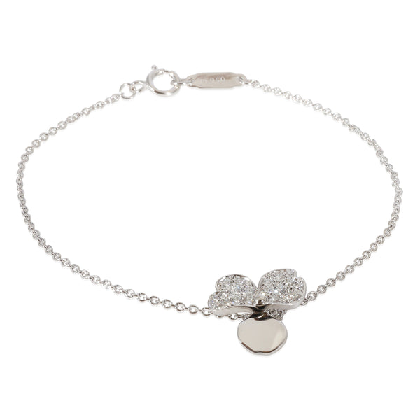 Tiffany & Co. Paper Flowers Diamond Bracelet in 950 Platinum 0.17