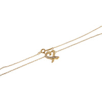 Paloma Picasso Loving Heart Pendant in 18K Yellow Gold 0.14 CTW