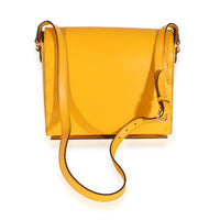 Yellow & Multicolor Leather Board Messenger Bag