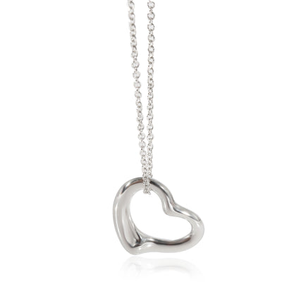 Elsa Peretti Open Heart Pendant on a Chain in Sterling Silver