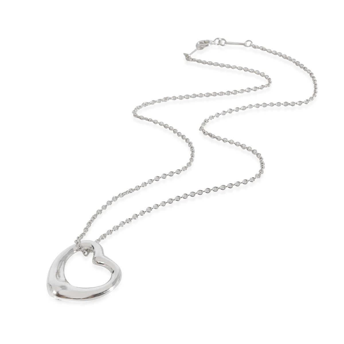 Elsa Peretti Open Heart Pendant on a Chain in Sterling Silver