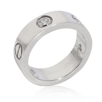 Love Ring, 3 Diamonds (White Gold)