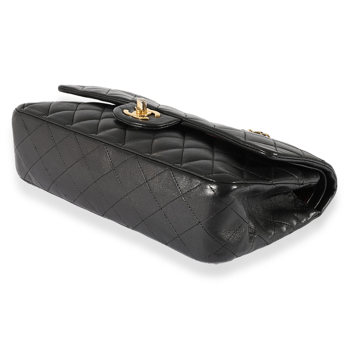 Black Quilted Lambskin Medium Classic Double Flap Bag