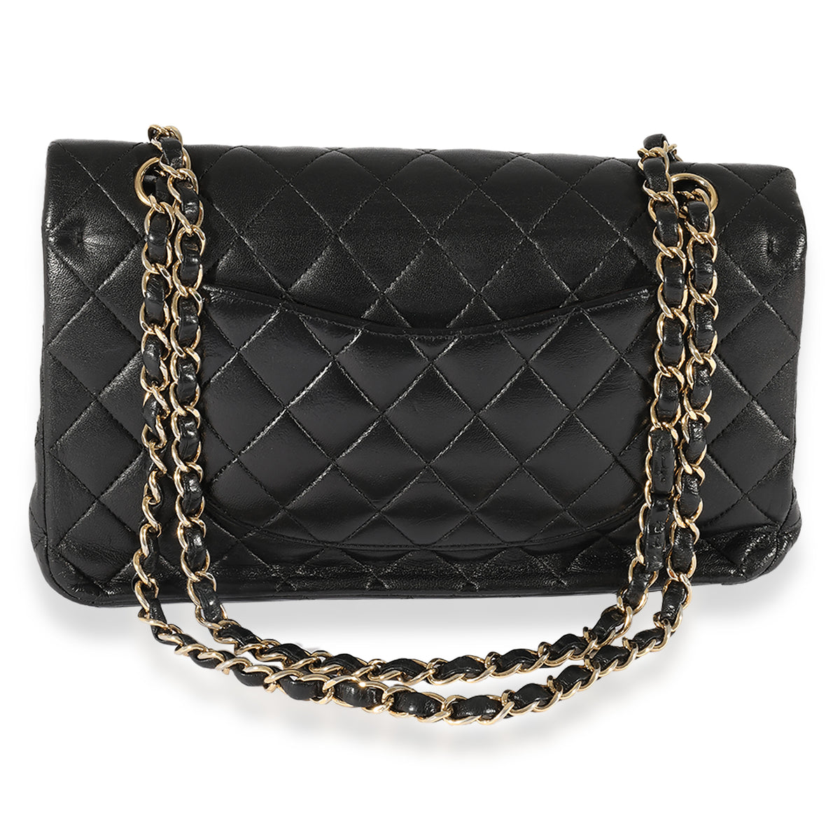 Black Quilted Lambskin Medium Classic Double Flap Bag