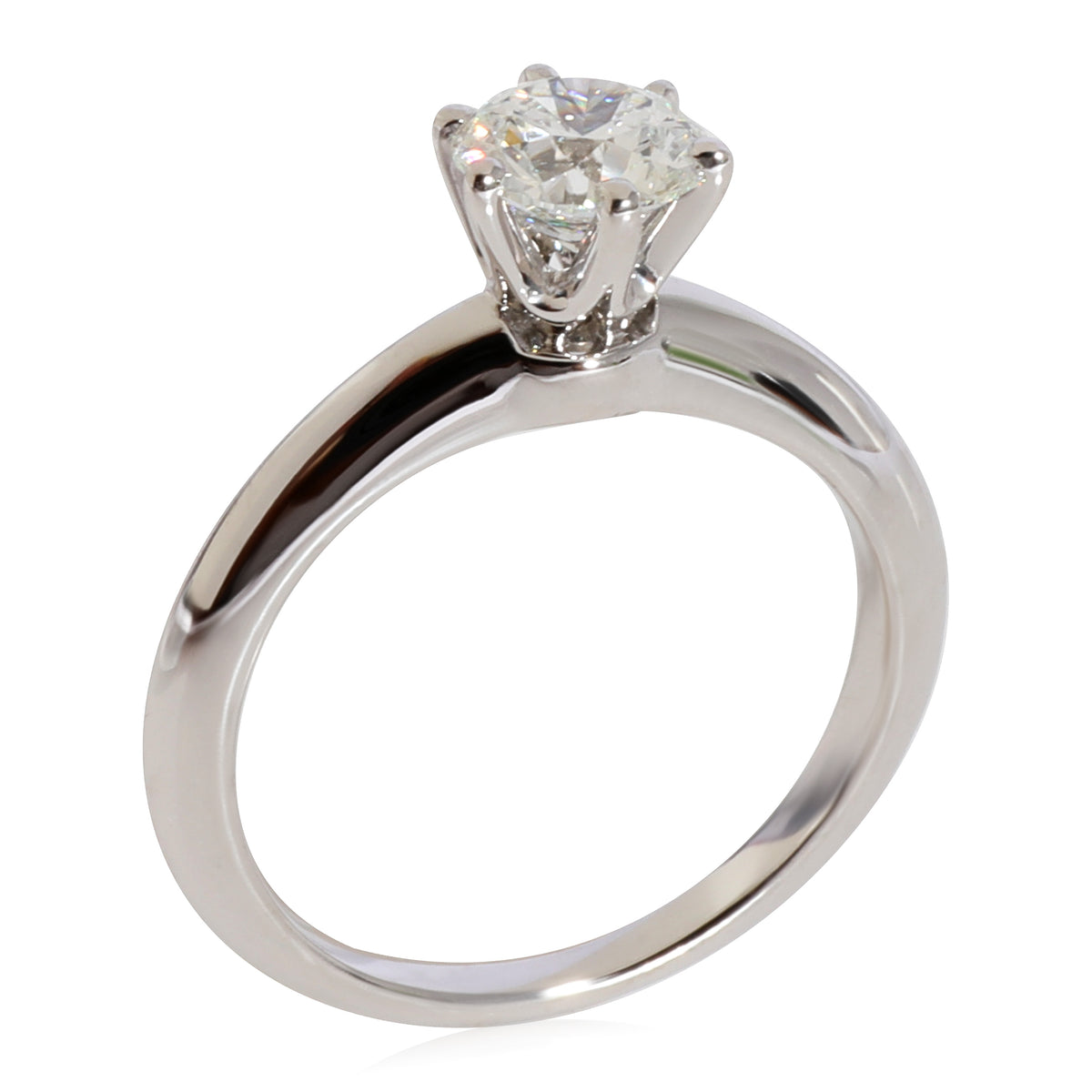 Diamond Solitaire Engagement Ring in Platinum H VS1 0.88 CTW