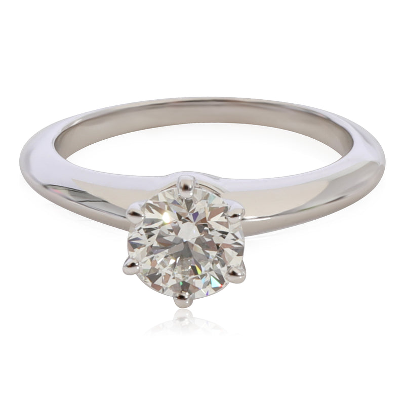Tiffany & Co. Diamond Solitaire Engagement Ring in Platinum H VS1 0.88 CTW