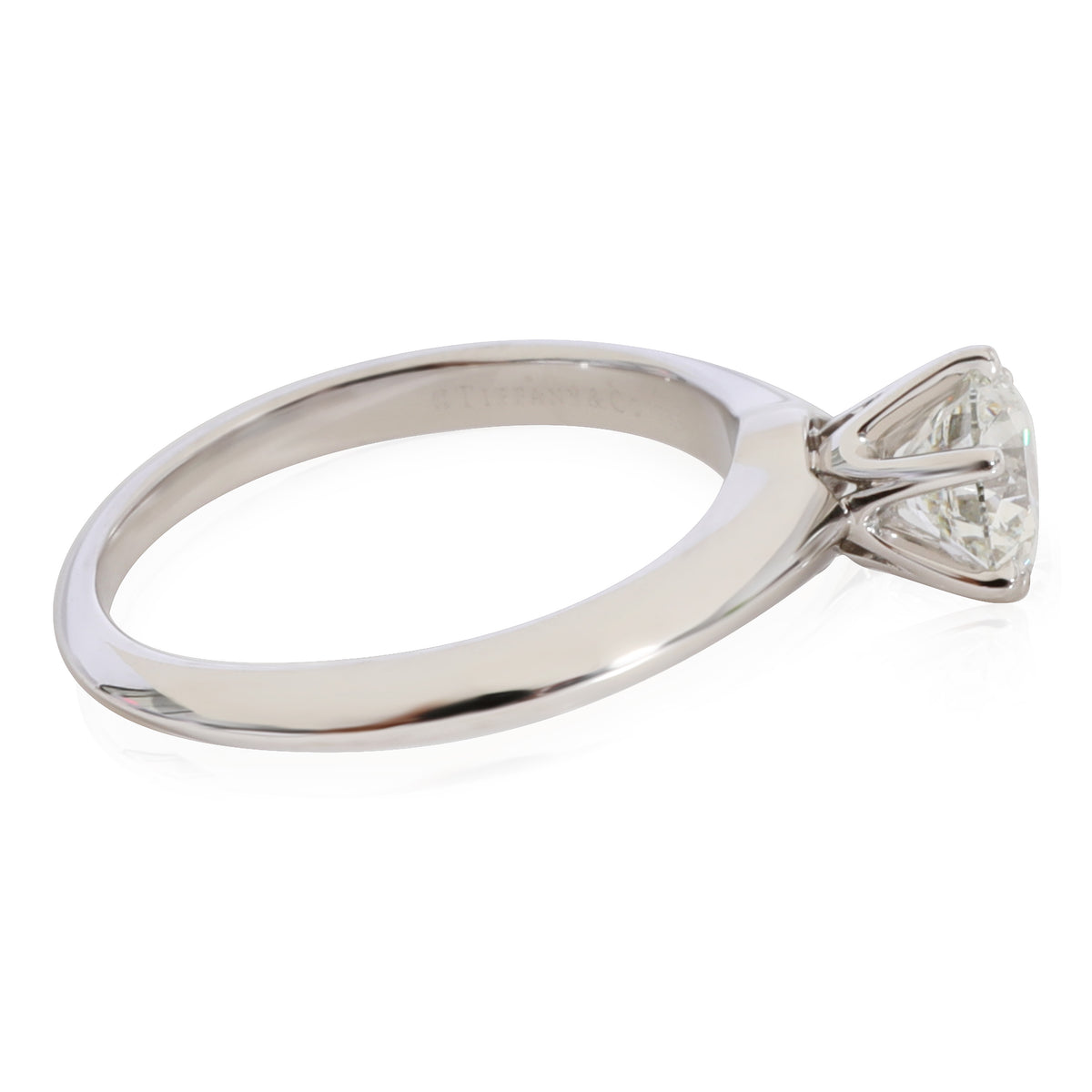 Diamond Solitaire Engagement Ring in Platinum H VS1 0.88 CTW