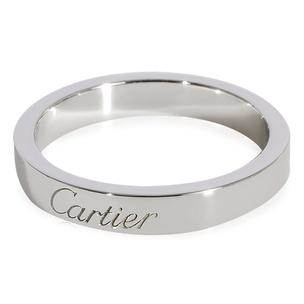 C De Cartier Wedding Band (Platinum)