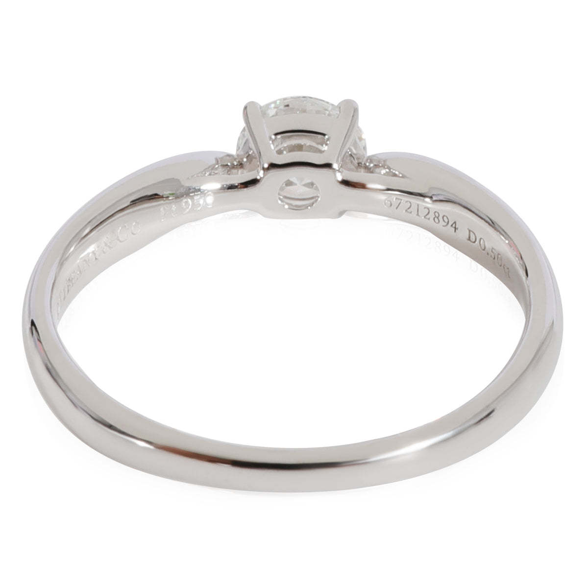 Tiffany & Co. Harmony Diamond Engagement Ring in Platinum E VVS1 0.5 CTW