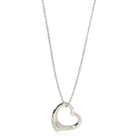 Elsa Peretti 27 mm Open Heart Pendant on a Chain, Sterling Silver