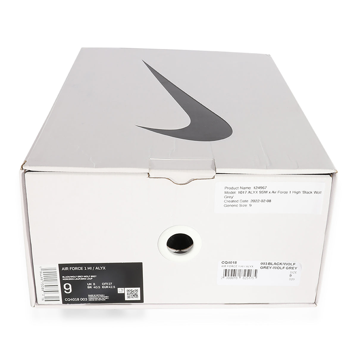 Nike 1017 ALYX 9SM x Air Force 1 High 'Black Wolf Grey' ad2