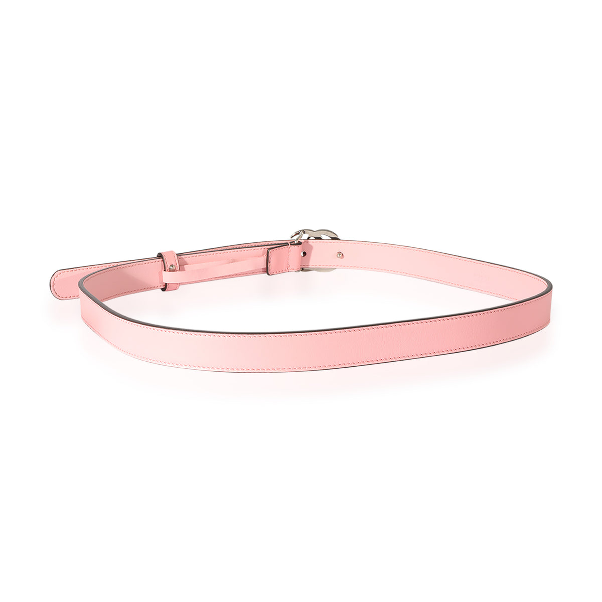 Pink Leather Double G Belt 80