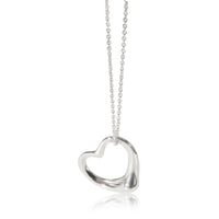 Elsa Peretti 27 mm Open Heart Pendant on a Chain, Sterling Silver