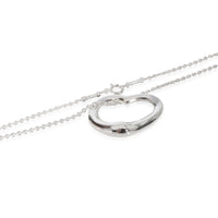 Elsa Peretti 27 mm Open Heart Pendant on a Chain, Sterling Silver