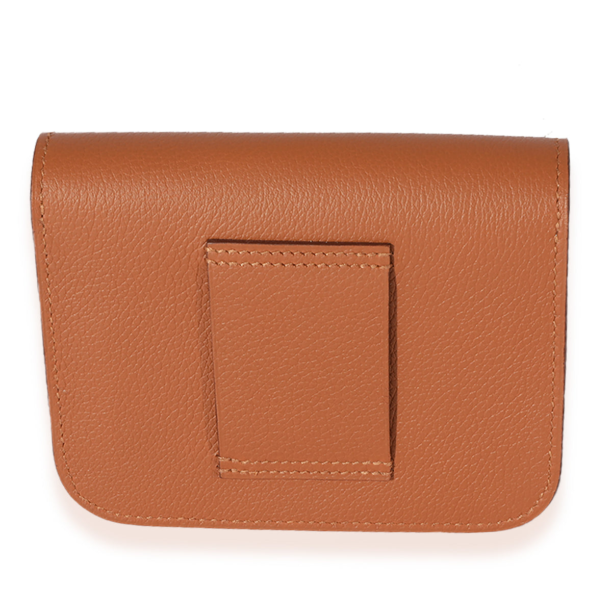 Hermès Gold Vert Fizz Evercolor Bicolore Constance Slim Compact GHW Handbag stamp