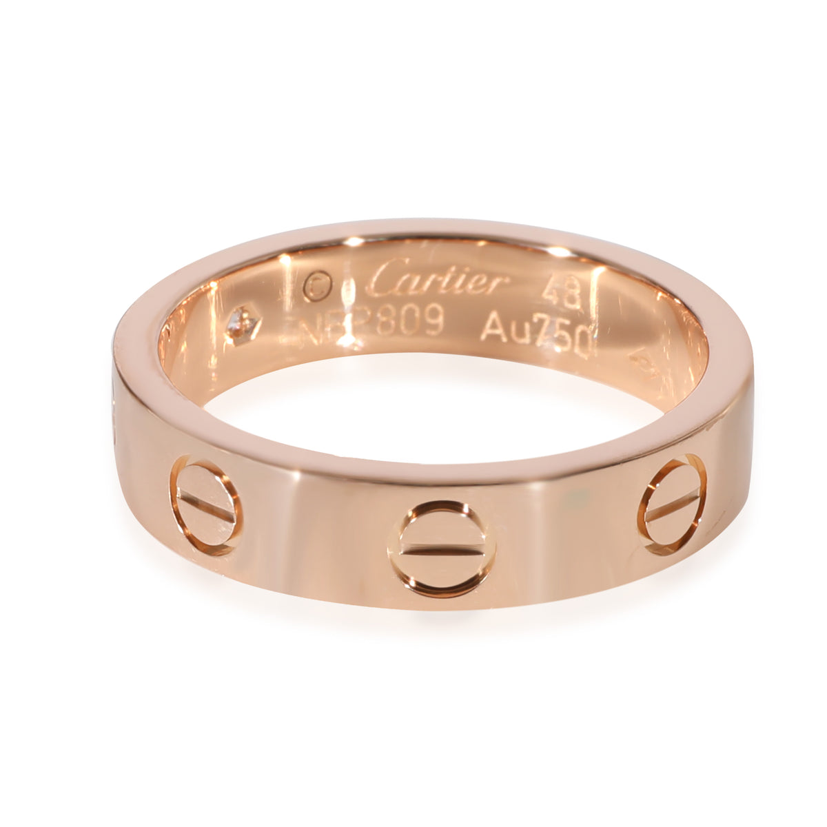 Love Wedding Band, 1 Diamond (Rose Gold)