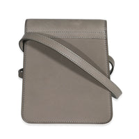 Grey Leather North South Kaia Satchel