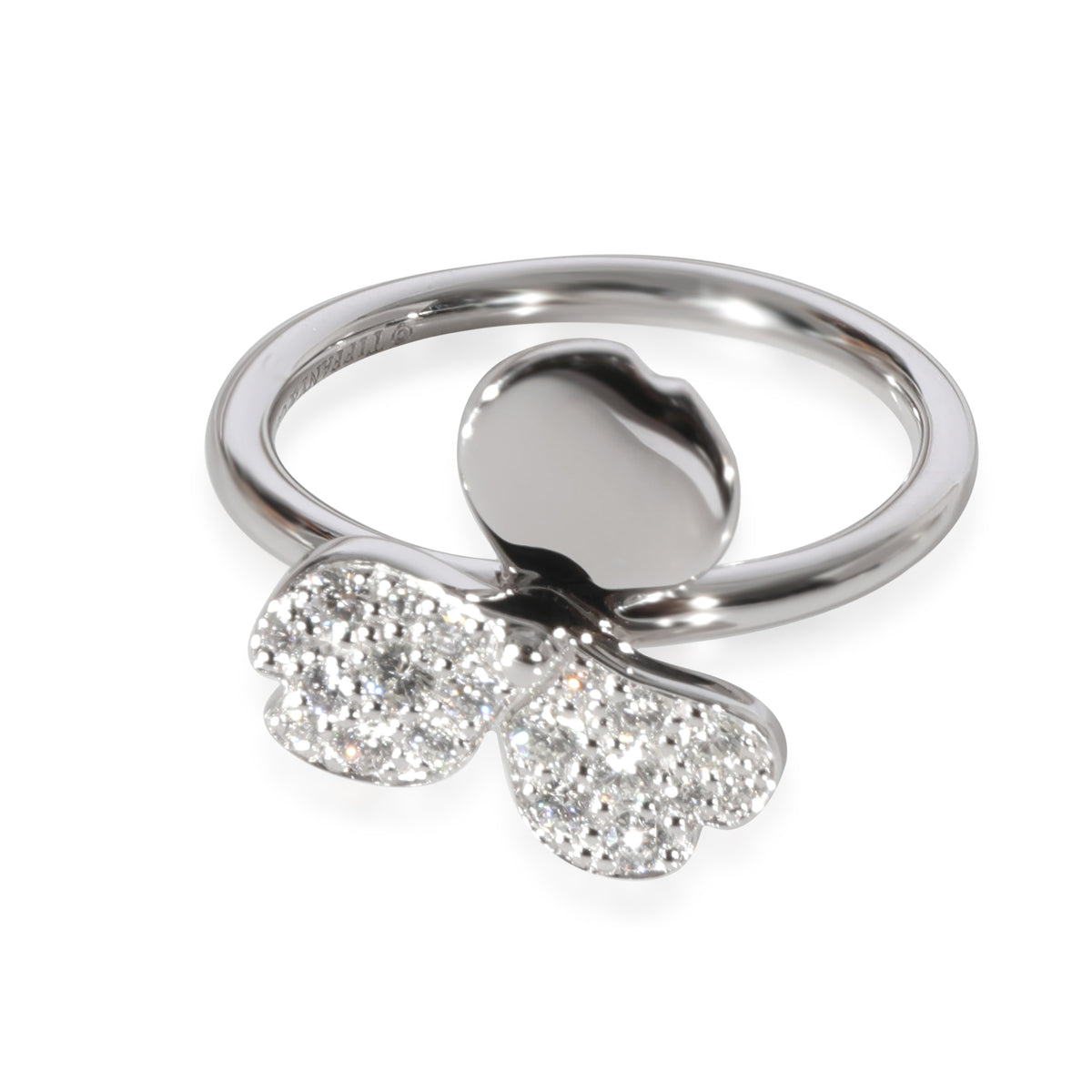 Tiffany & Co. Paper Flowers Diamond  Ring in Platinum 0.16 CTW fv