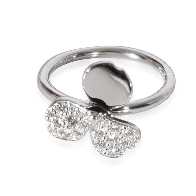 Tiffany & Co. Paper Flowers Diamond  Ring in Platinum 0.16 CTW fv