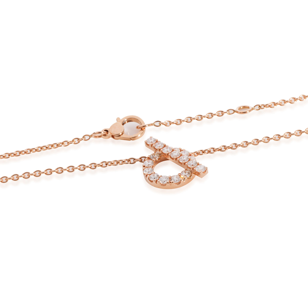 Finesse Pendant with Diamonds in 18k Rose Gold 0.46 CTW