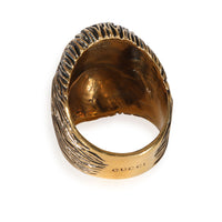 Gucci Brass Tone Monkey Head Ring