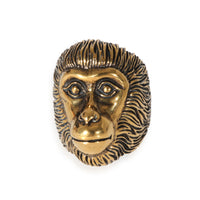 Gucci Brass Tone Monkey Head Ring