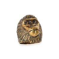 Gucci Brass Tone Monkey Head Ring