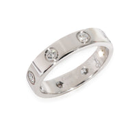 Love Wedding Band, 8 Diamonds (White Gold)