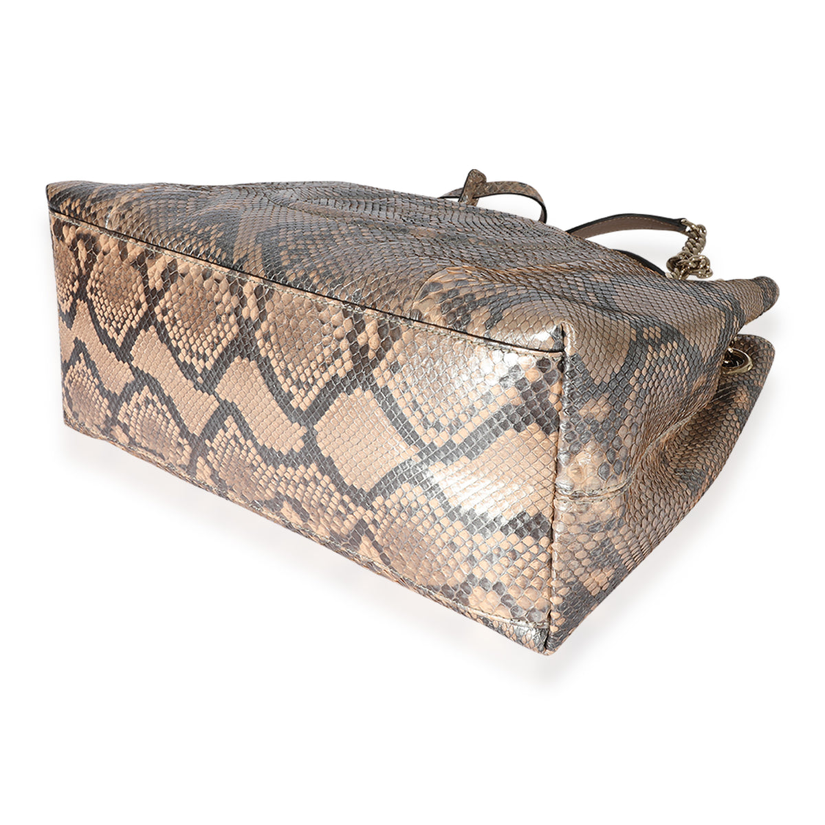 Metallic Python Medium Soho Chain Shoulder Bag