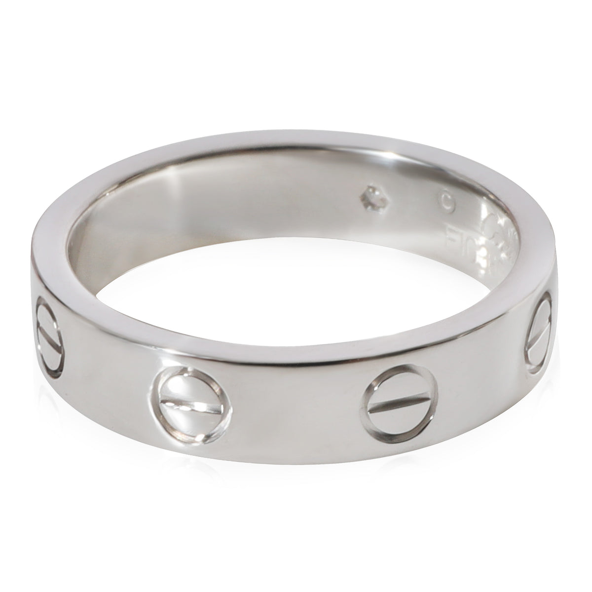 White Gold Diamond Small Model Love Ring