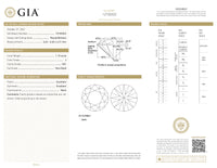 GIA Certified 1.15 Ct Round cut J VS1 Loose Diamond