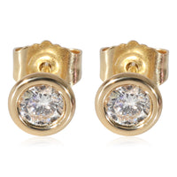 Diamond Bezel Set Stud Earrings in 14K Yellow Gold (0.36 CTW G-H/SI2))