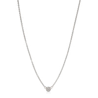 Diamond Bezel Set Necklace in 14K White Gold (0.24 CTW G/SI2)