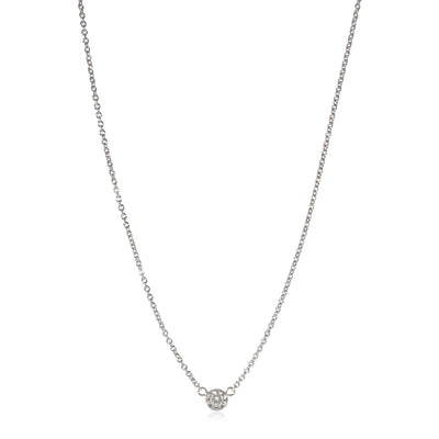 Diamond Bezel Set Necklace in 14K White Gold (0.24 CTW G/SI2)