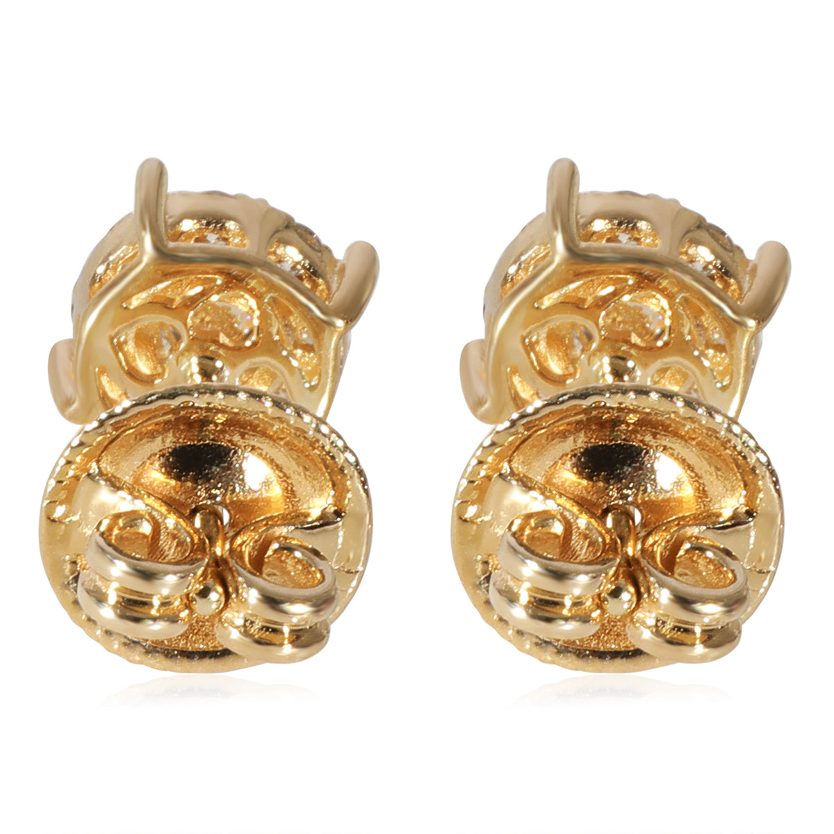 Diamond Cluster Earrings in 14K Yellow Gold (0.57 CTW G-H/SI)