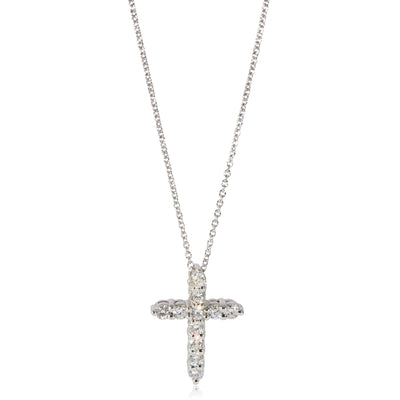 Diamond Cross Pendant in 14K White Gold (0.54 CTW G-H/SI2)