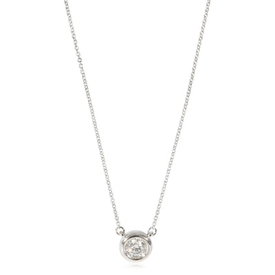 Diamond Bezel Set Necklace in 14K White Gold (0.52 CTW)