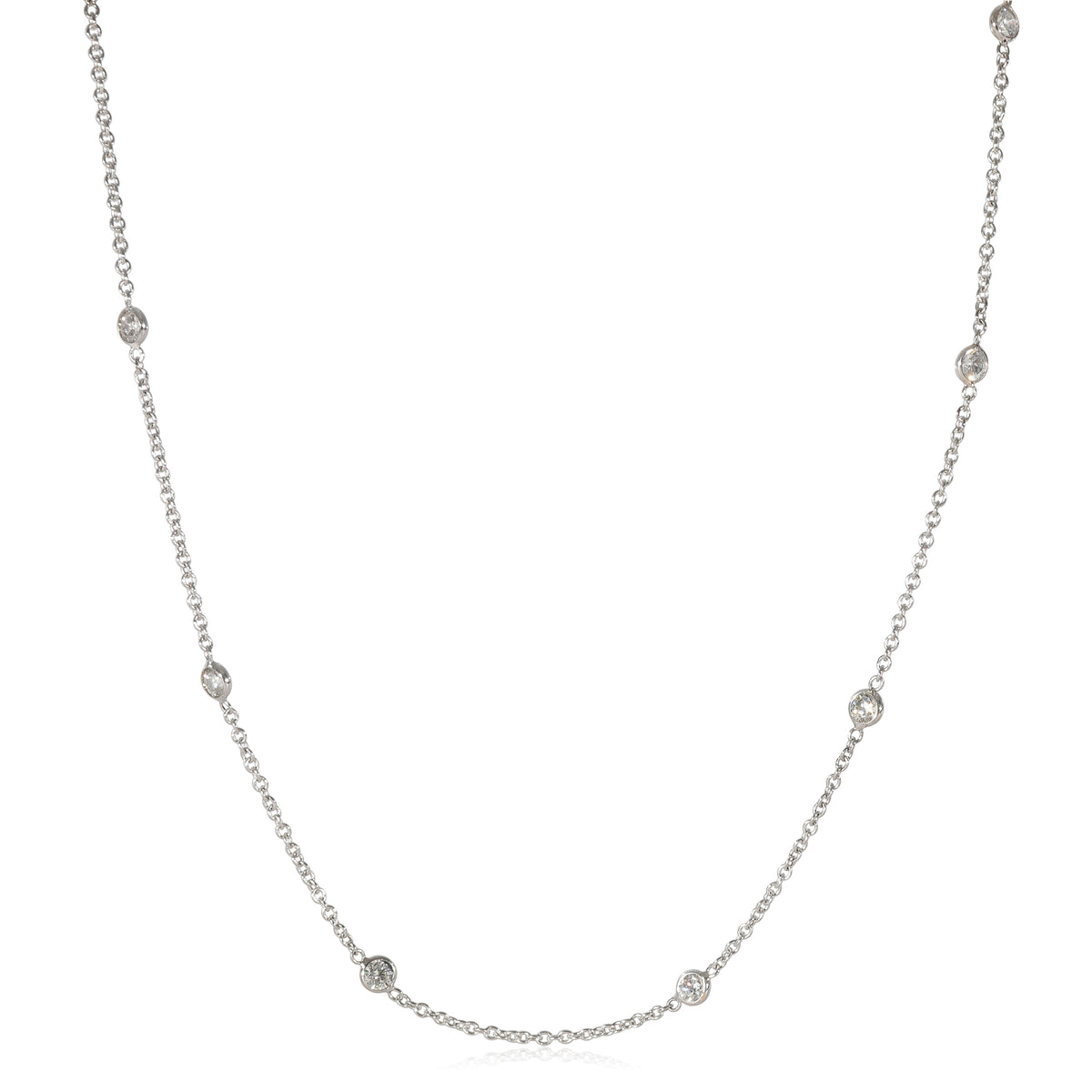 Diamonds by the Yard Necklace in 14K White Gold (1.04 CTW G-H/SI2)