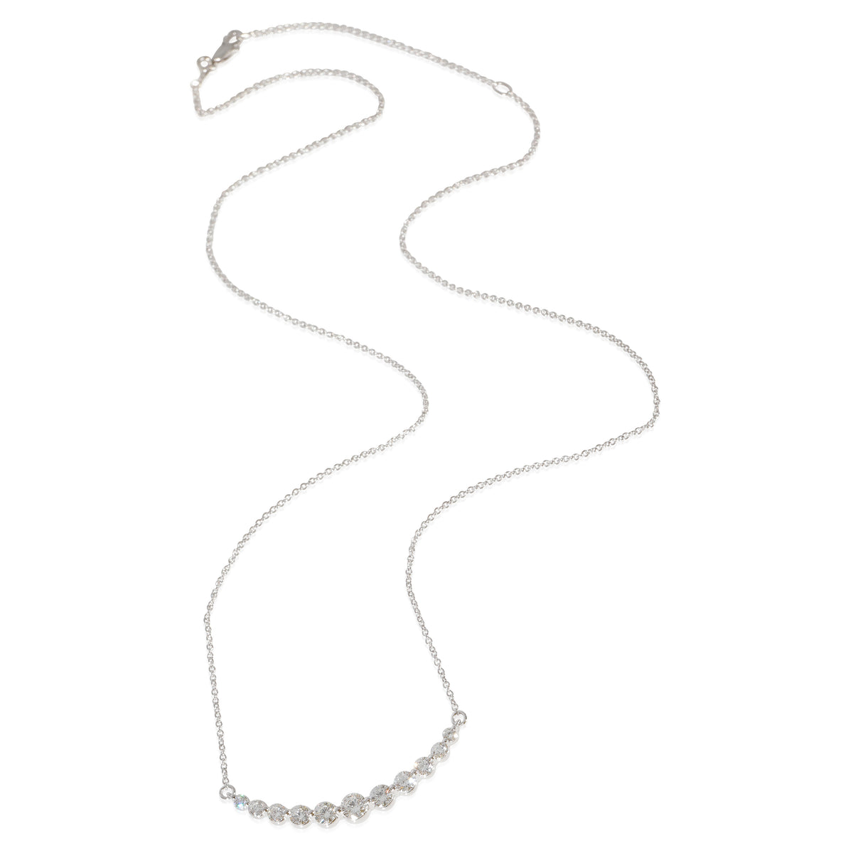 Diamond Smile Necklace in 14K White Gold (1.00 CTW G-H/SI2)