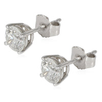 Diamond Stud Earrings 4-Prong in 14K White Gold (1.02 CTW)