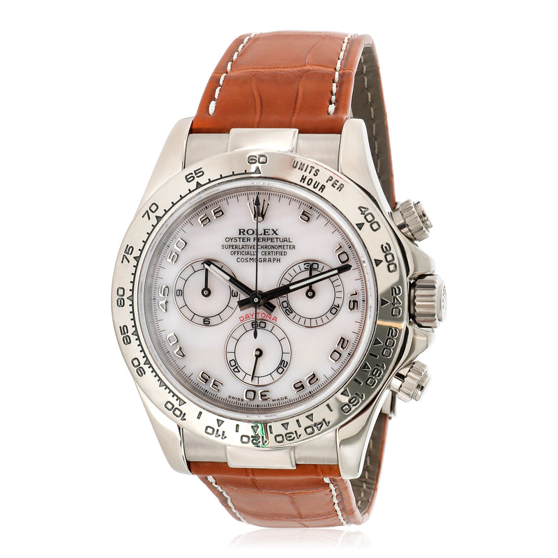 Daytona 116519 Mens Watch in  White Gold