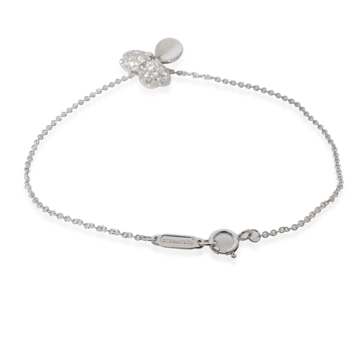 Paper Flowers Diamond Bracelet in Platinum 0.17 CTW