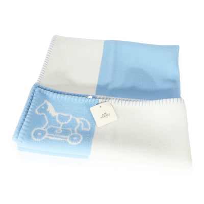 Bleu Glacier Wool Adada Avalon Baby Blanket