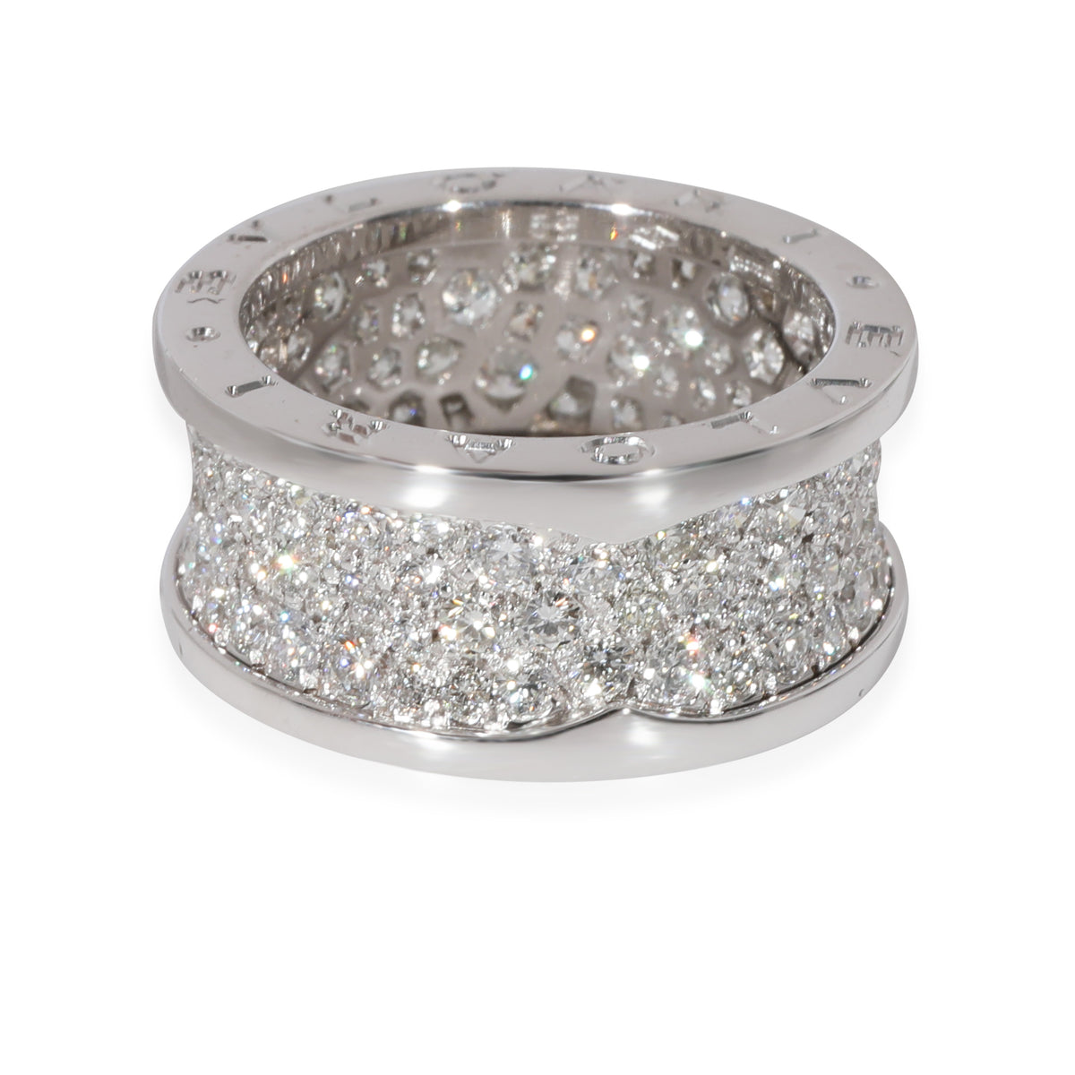 B.zero1 Paved Diamond Ring in 18k White Gold 2.4 CTW