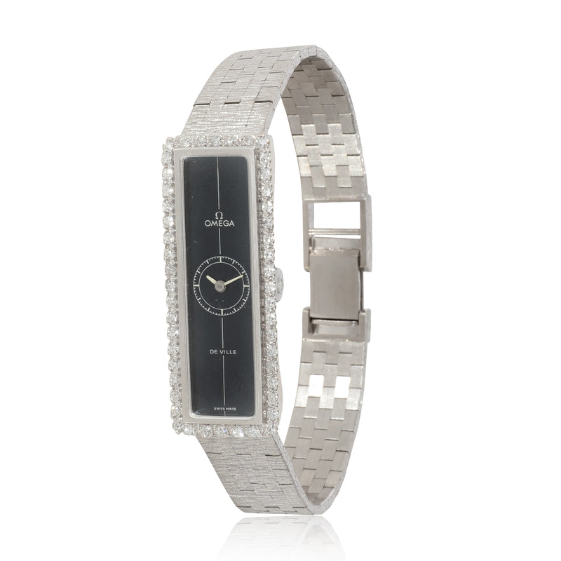 Omega DeVille DeVille Women's Watch in 18kt White Gold