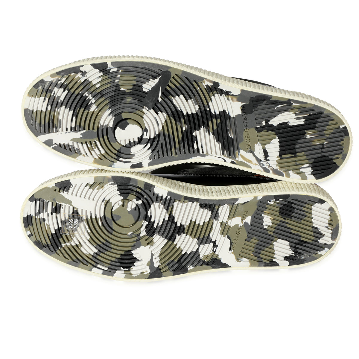 Dolce & Gabbana D&G Leather Low Top Sneaker 'Green Tan' ad1
