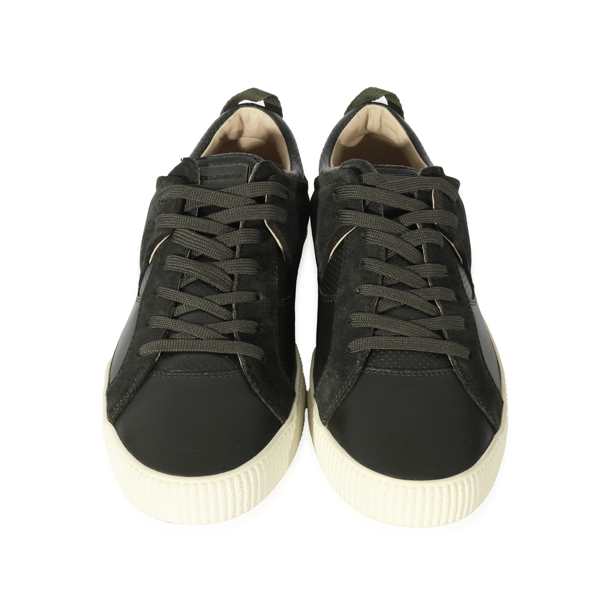 D&G Leather Low Top Sneaker 'Green Tan'