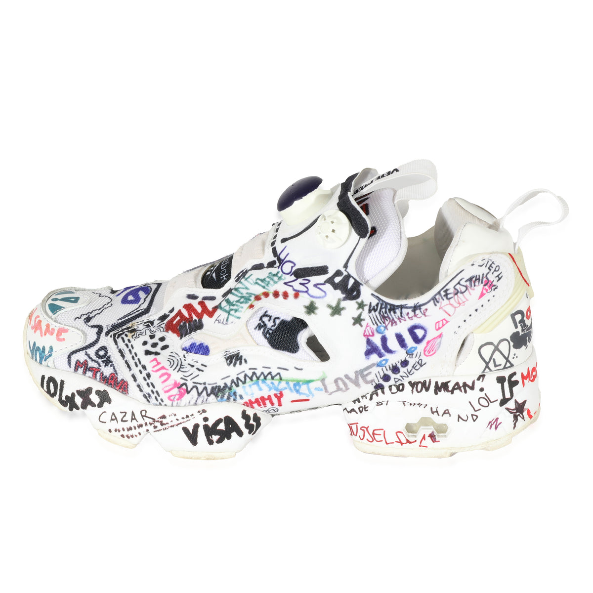 Reebok Vetements x InstaPump Fury 'Graffiti   White' fv