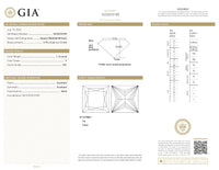 GIA Certified 1.16 Ct Princess cut F VS1 Loose Diamond