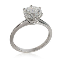 Solitaire Diamond  Engagement  Ring in  Platinum I VS1 2.17 CTW